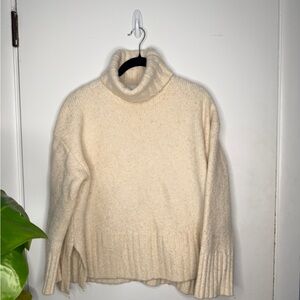 H&M Cream Cowl Neck Sweater